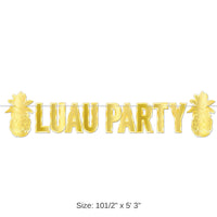 12 Pack Bulk Luau Party Foil Luau Party Streamer