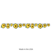 12 Pack Bulk Sunflower Party Streamer