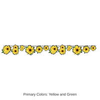12 Pack Bulk Sunflower Party Streamer
