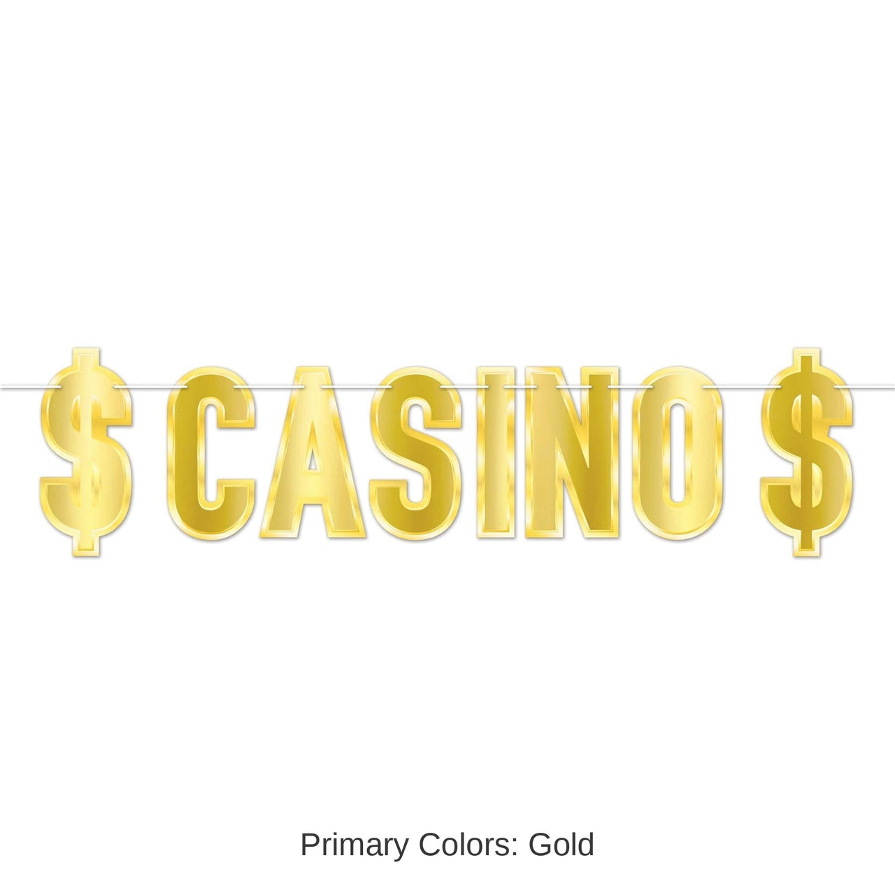 12 Pack Bulk Foil Casino Party Streamer