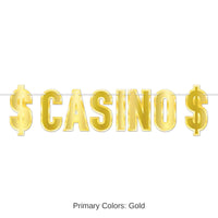 12 Pack Bulk Foil Casino Party Streamer