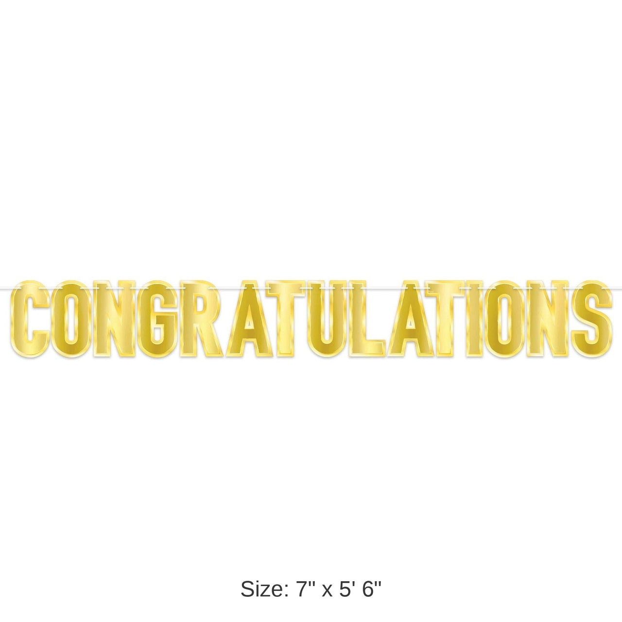 12 Pack Bulk Foil "Congratulations" Party Streamer
