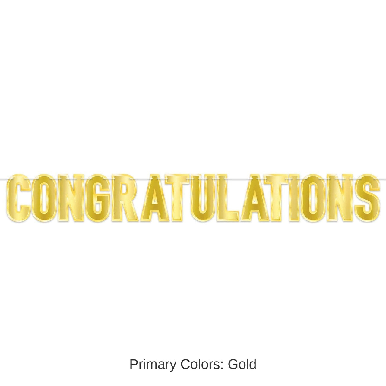 12 Pack Bulk Foil "Congratulations" Party Streamer