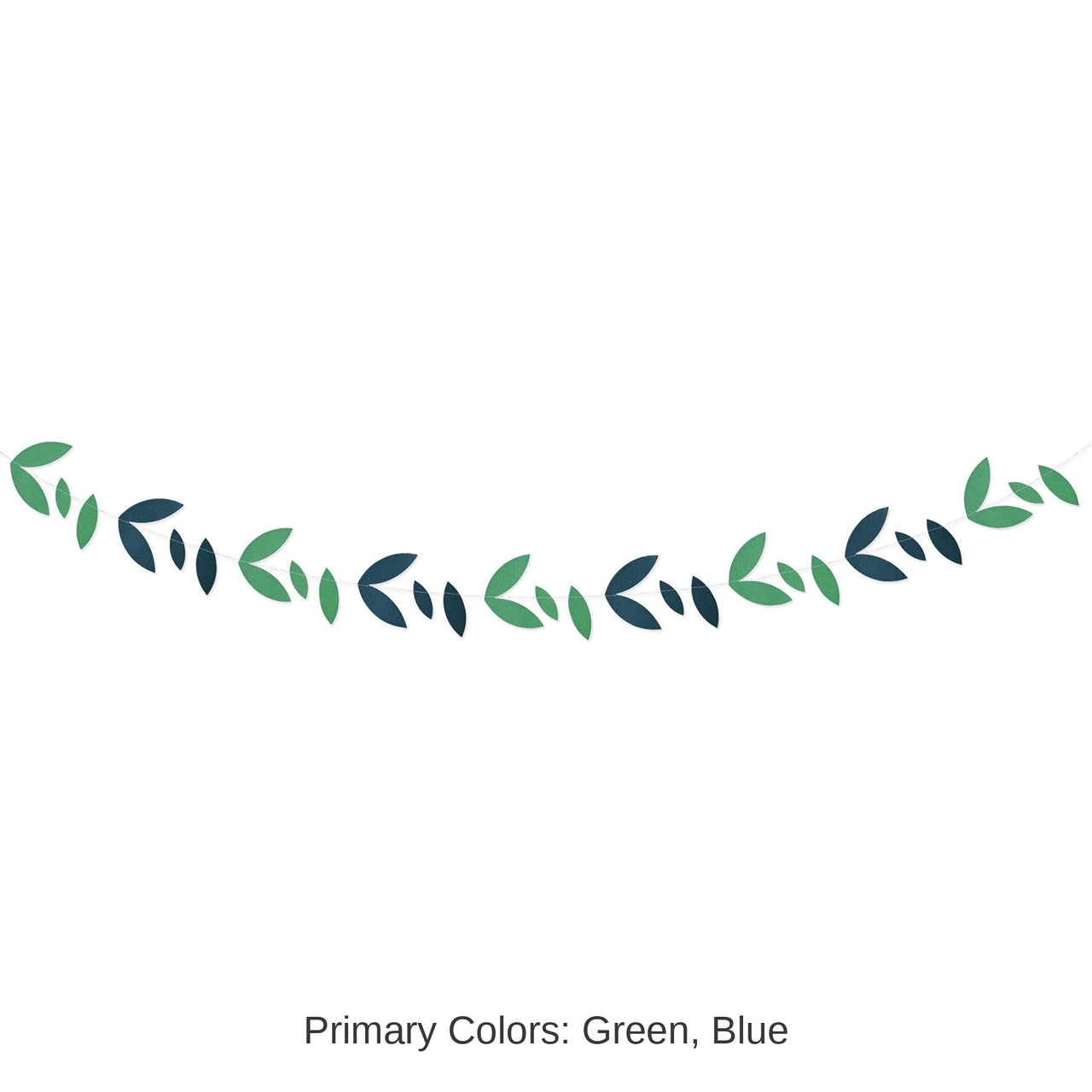 12 Pack Bulk Luau Party Green Leaves Garland