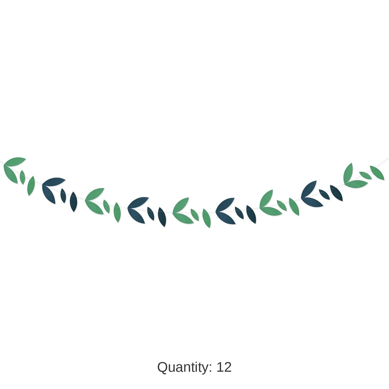 12 Pack Bulk Luau Party Green Leaves Garland