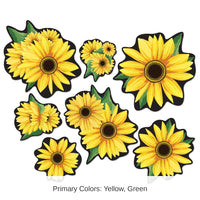 84 Piece Bulk Sunflower Party Cutouts