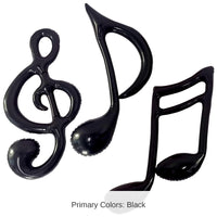 12 Pack Bulk Inflatable Musical Notes Party Set