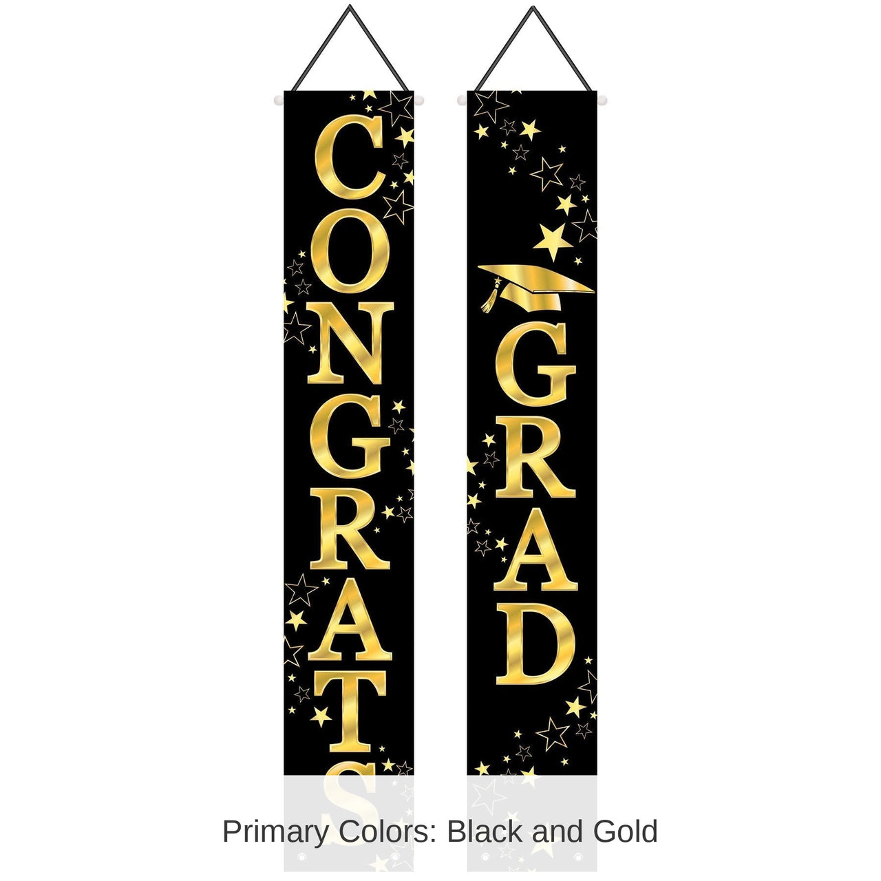 12 Pack Bulk Congrats Grad Fabric Graduation Party Door Panel Set