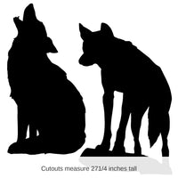 12 Pack Bulk Coyote Party Silhouettes