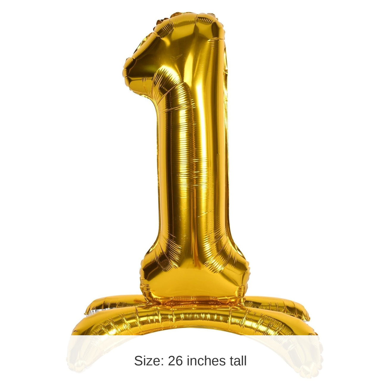 6 Pack Bulk Self-Standing Balloon Number 1