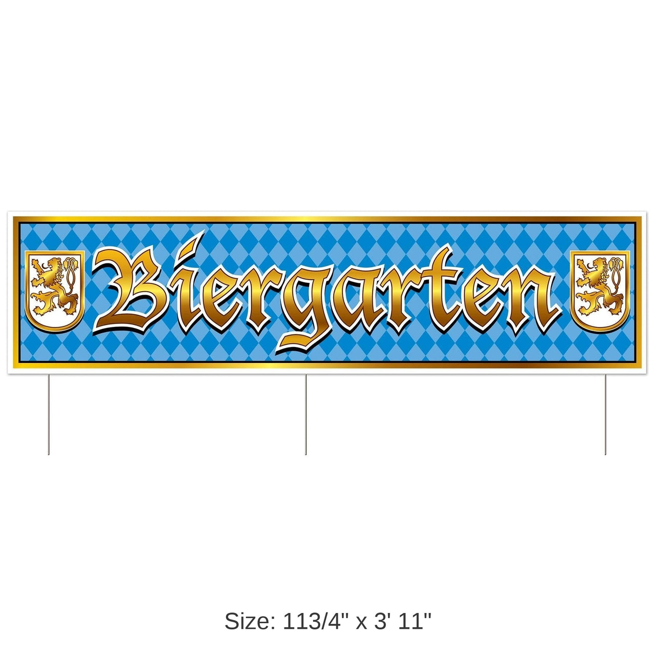 6 Pack Bulk Plastic Jumbo Oktoberfest Biergarten Yard Sign