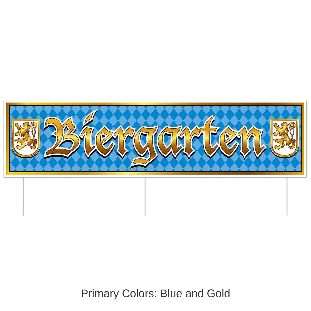 6 Pack Bulk Plastic Jumbo Oktoberfest Biergarten Yard Sign