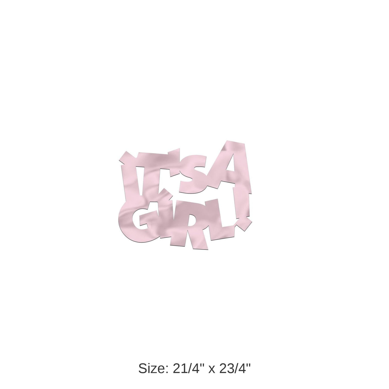12 Pack Bulk Jumbo It's A Girl Confetti