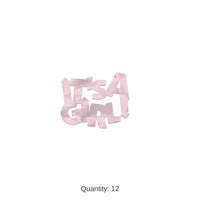 12 Pack Bulk Jumbo It's A Girl Confetti