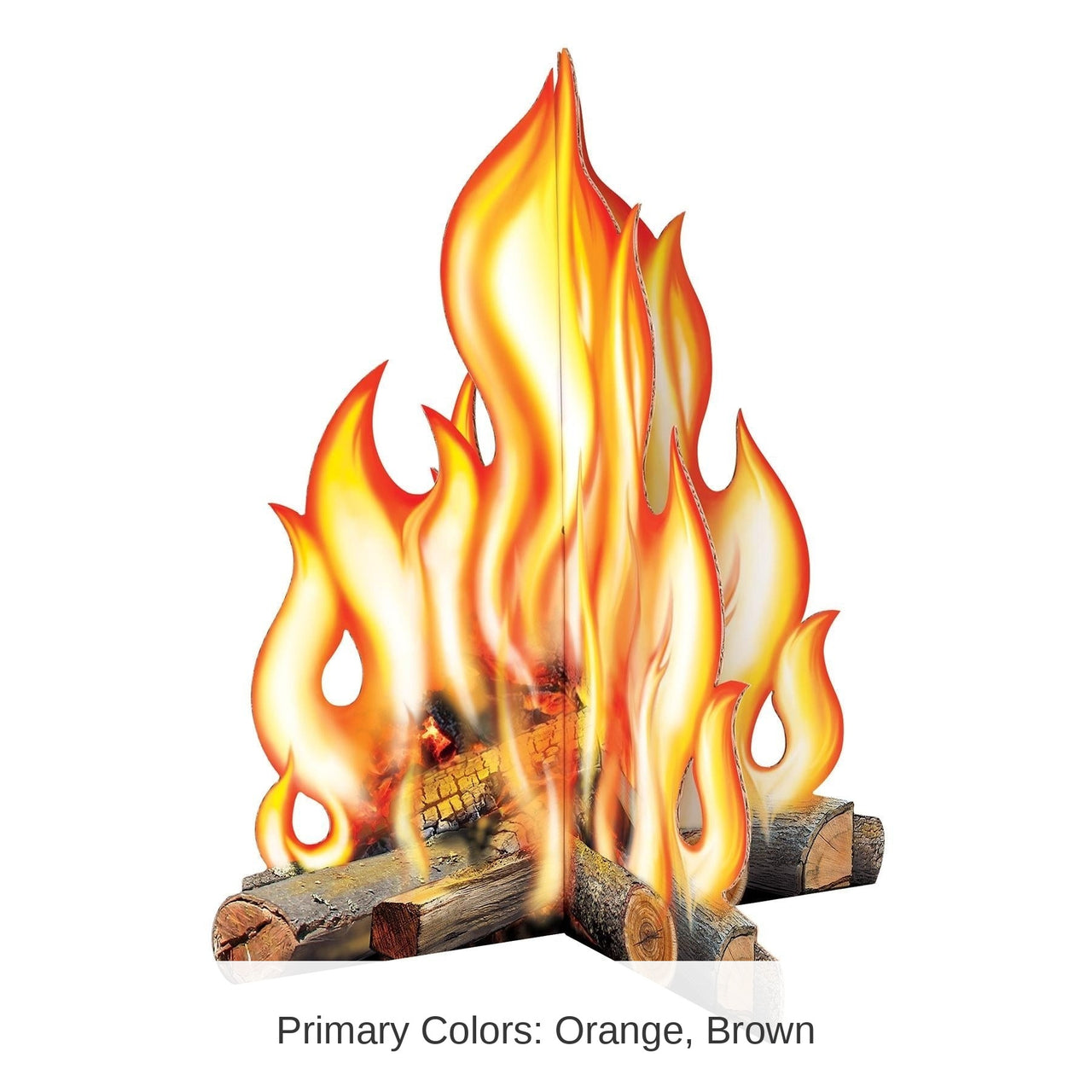 6 Pack Bulk 3-D Campfire Party Prop