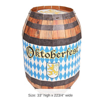 4 Pack Bulk 3-D Oktoberfest Barrel Prop
