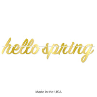 12 Pack Bulk Foil Hello Spring Party Streamer