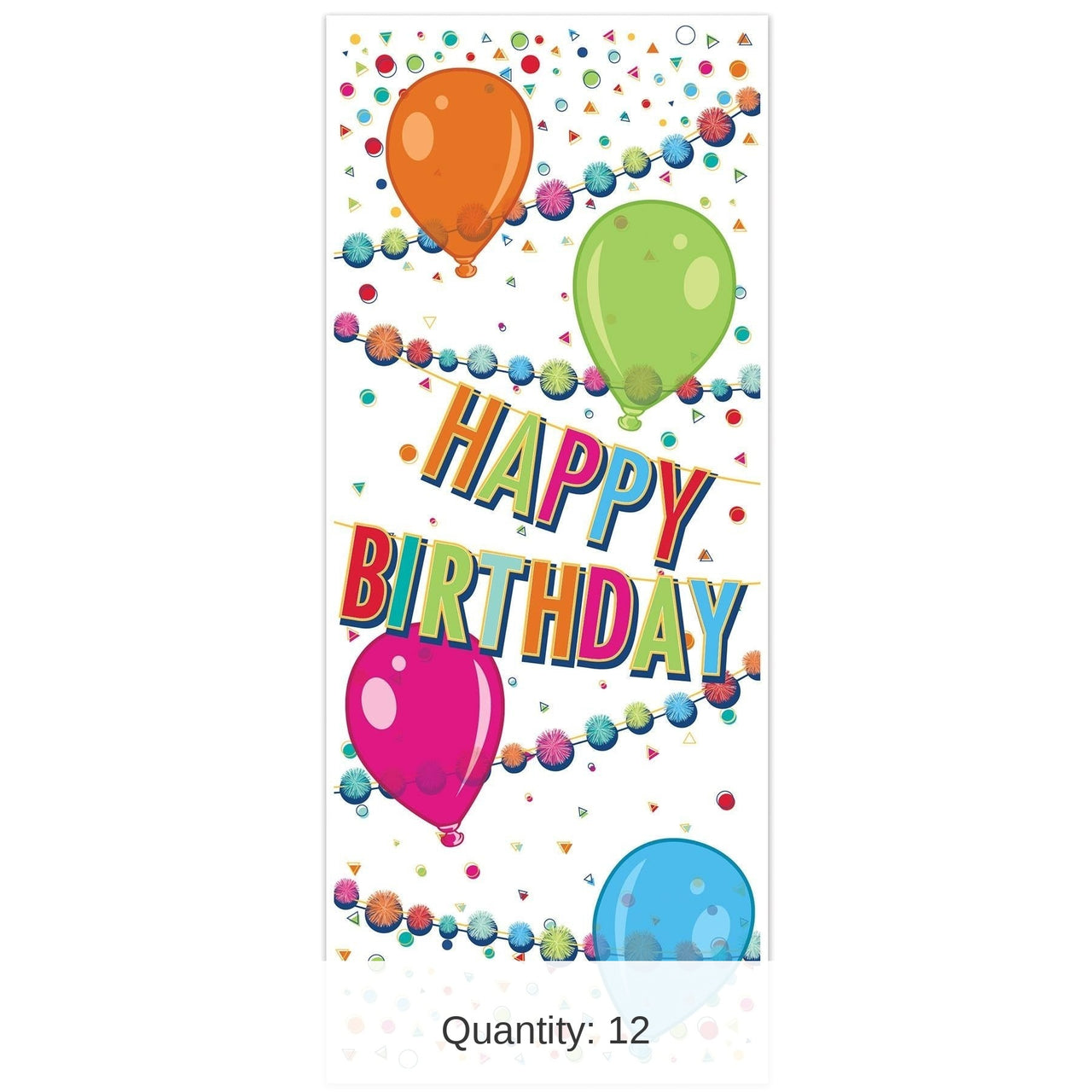 12 Pack Bulk Happy Birthday Party Door Cover