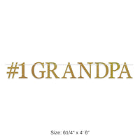 12 Pack Bulk Grandparent's Day #1 Grandpa Streamer