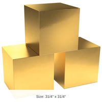 36 Pack Bulk Foil Party Favor Boxes Gold