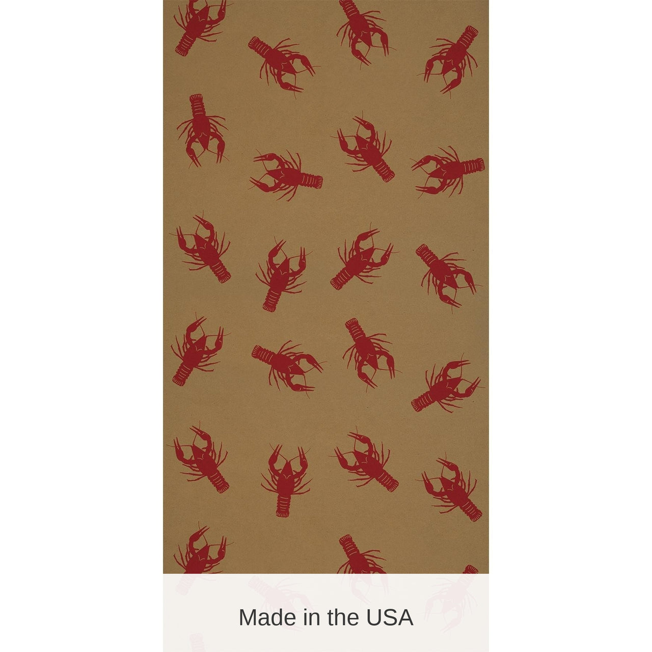 6 Pack Bulk Mardi Gras Crawfish Kraft Paper Table Roll