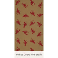 6 Pack Bulk Mardi Gras Crawfish Kraft Paper Table Roll