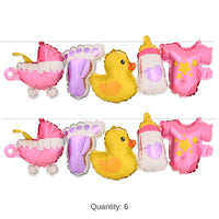 6 Pack Bulk Baby Girl Balloon Streamers