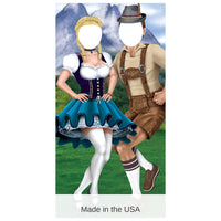 4 Pack Bulk Oktoberfest Couple Photo Prop Stand-Up Decoration