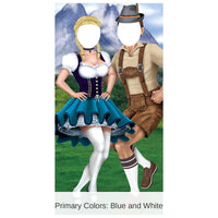 4 Pack Bulk Oktoberfest Couple Photo Prop Stand-Up Decoration
