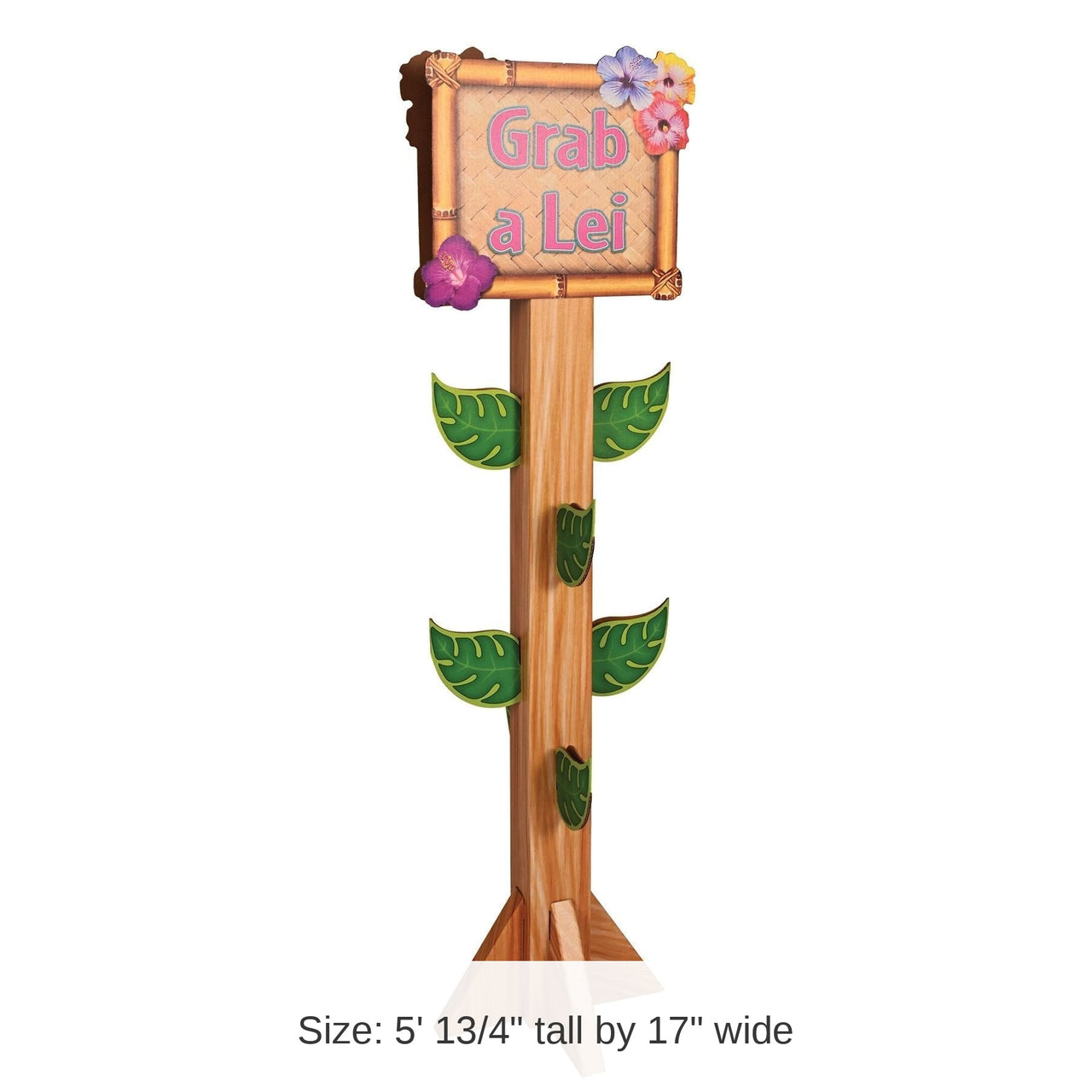 4 Pack Bulk Luau Party 3-D Lei Station Prop