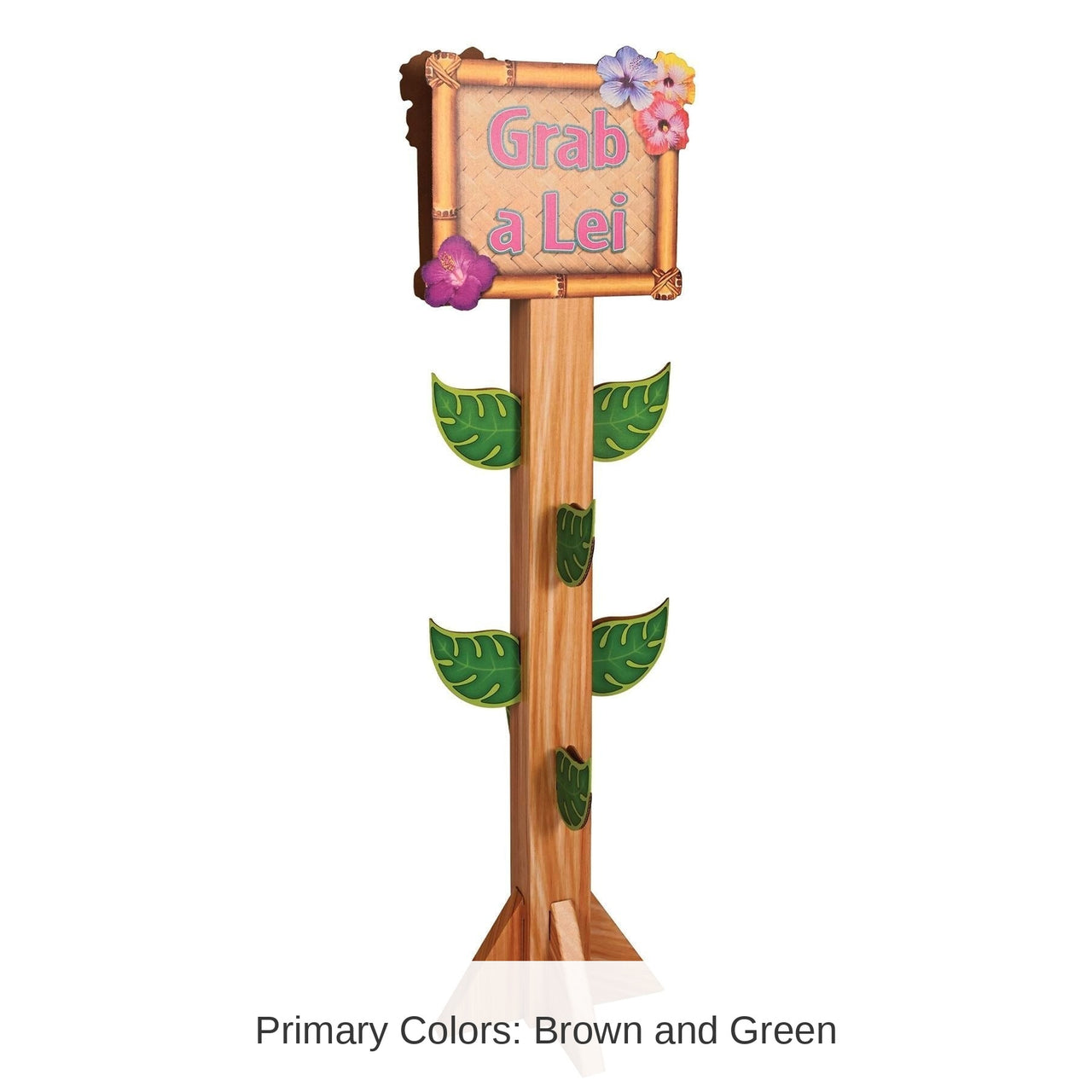 4 Pack Bulk Luau Party 3-D Lei Station Prop