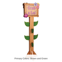 4 Pack Bulk Luau Party 3-D Lei Station Prop