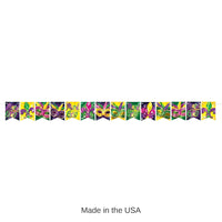 12 Pack Bulk Foil Mardi Gras Streamer