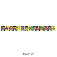 12 Pack Bulk Foil Mardi Gras Streamer