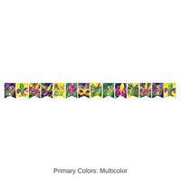 12 Pack Bulk Foil Mardi Gras Streamer