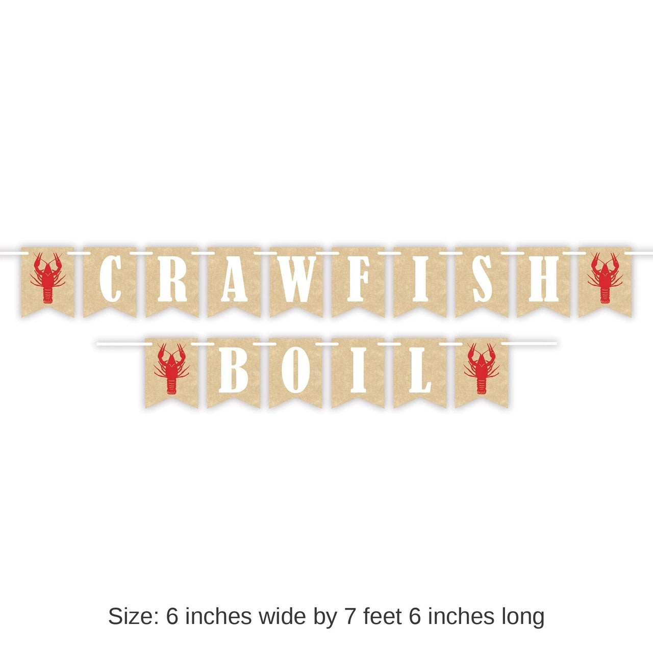 12 Pack Bulk Mardi Gras Crawfish Boil Streamer