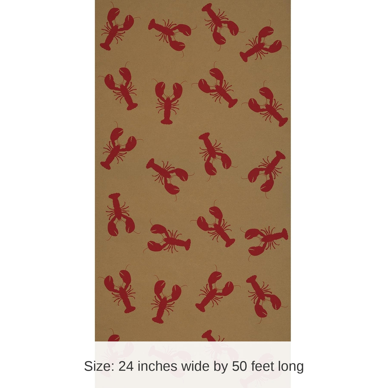 6 Pack Bulk Luau Party Lobster Kraft Paper Table Roll