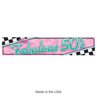 12 Pack Bulk The Fabulous 50's Party Banner