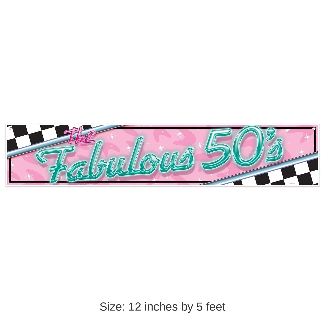 12 Pack Bulk The Fabulous 50's Party Banner