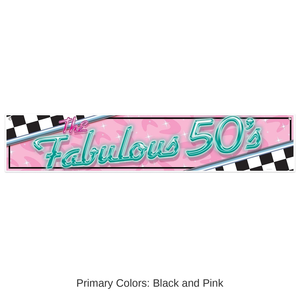 12 Pack Bulk The Fabulous 50's Party Banner
