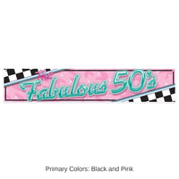 12 Pack Bulk The Fabulous 50's Party Banner