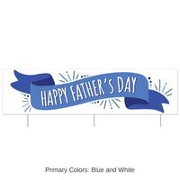 6 Pack Bulk Plastic Jumbo Happy Father's Day Yard Sign
