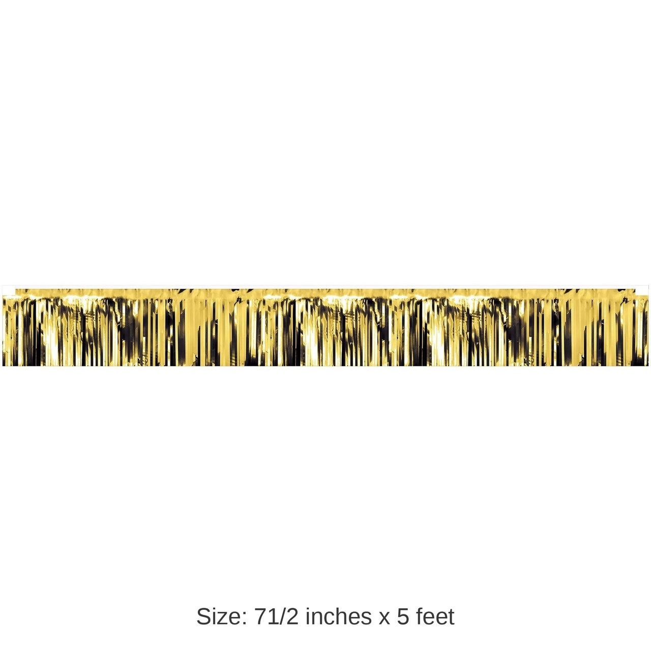 12 Pack Bulk Metallic Party Fringe Banner Gold