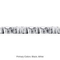 12 Pack Bulk Metallic Party Fringe Banner Silver