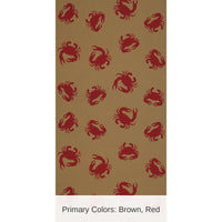 6 Pack Bulk Luau Party Crab Kraft Paper Table Roll