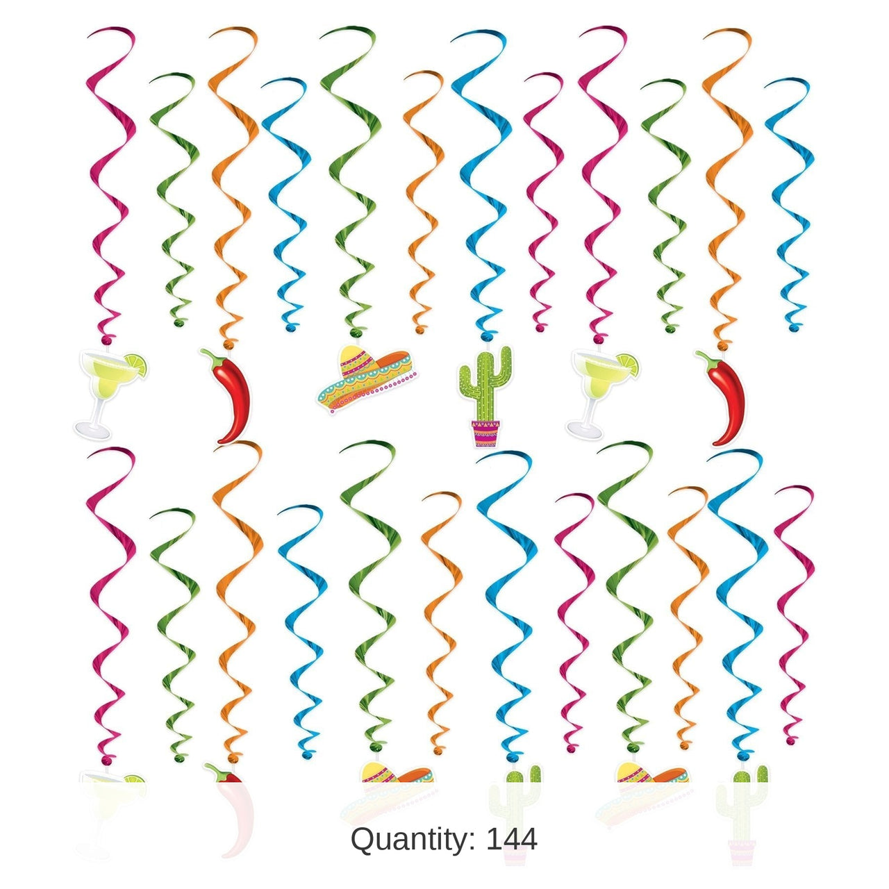 144 Piece Bulk Fiesta Whirls