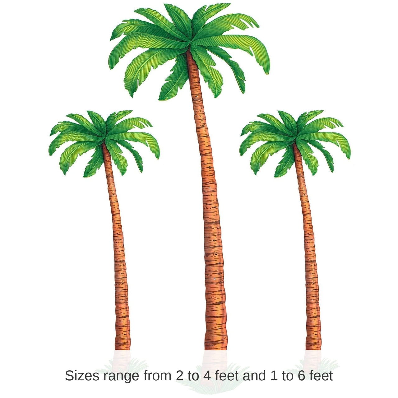 36 Pack Bulk Luau Party Jointed Palm Trees