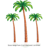 36 Pack Bulk Luau Party Jointed Palm Trees