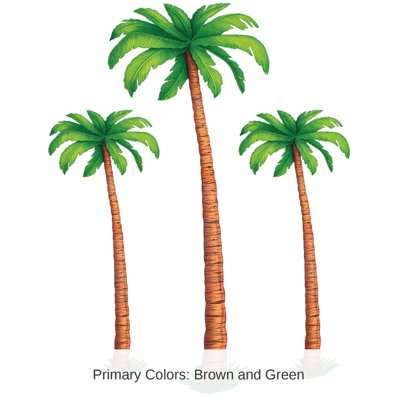 36 Pack Bulk Luau Party Jointed Palm Trees