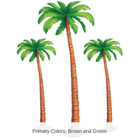 36 Pack Bulk Luau Party Jointed Palm Trees
